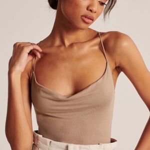 Abercrombie Drapey Cowl Neck Bodysuit